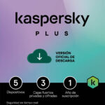Kaspersky Plus 5 Dispositivos 12 Meses VPN ilimitado