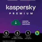 Kaspersky Premium 5 Dispositivos 12 Meses VPN ilimitado