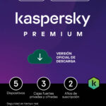 Kaspersky Premium 5 Dispositivos 24 Meses VPN ilimitado
